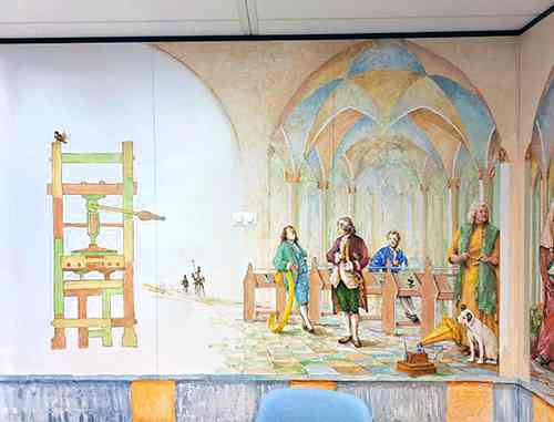 Kunsttoepassing bij een bedrijf door Therese van Gelder