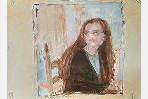 Portret geschilderd door Therese van Gelder
