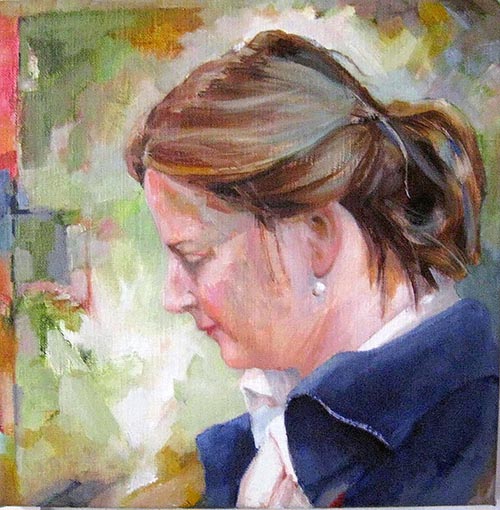 Portret geschilderd door Therese van Gelder